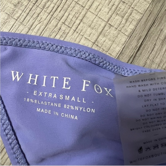 NWT WHITE FOX BOUTIQUE Swim Thira Bikini Bottoms in Violet Purple XS - Picture 14 of 15